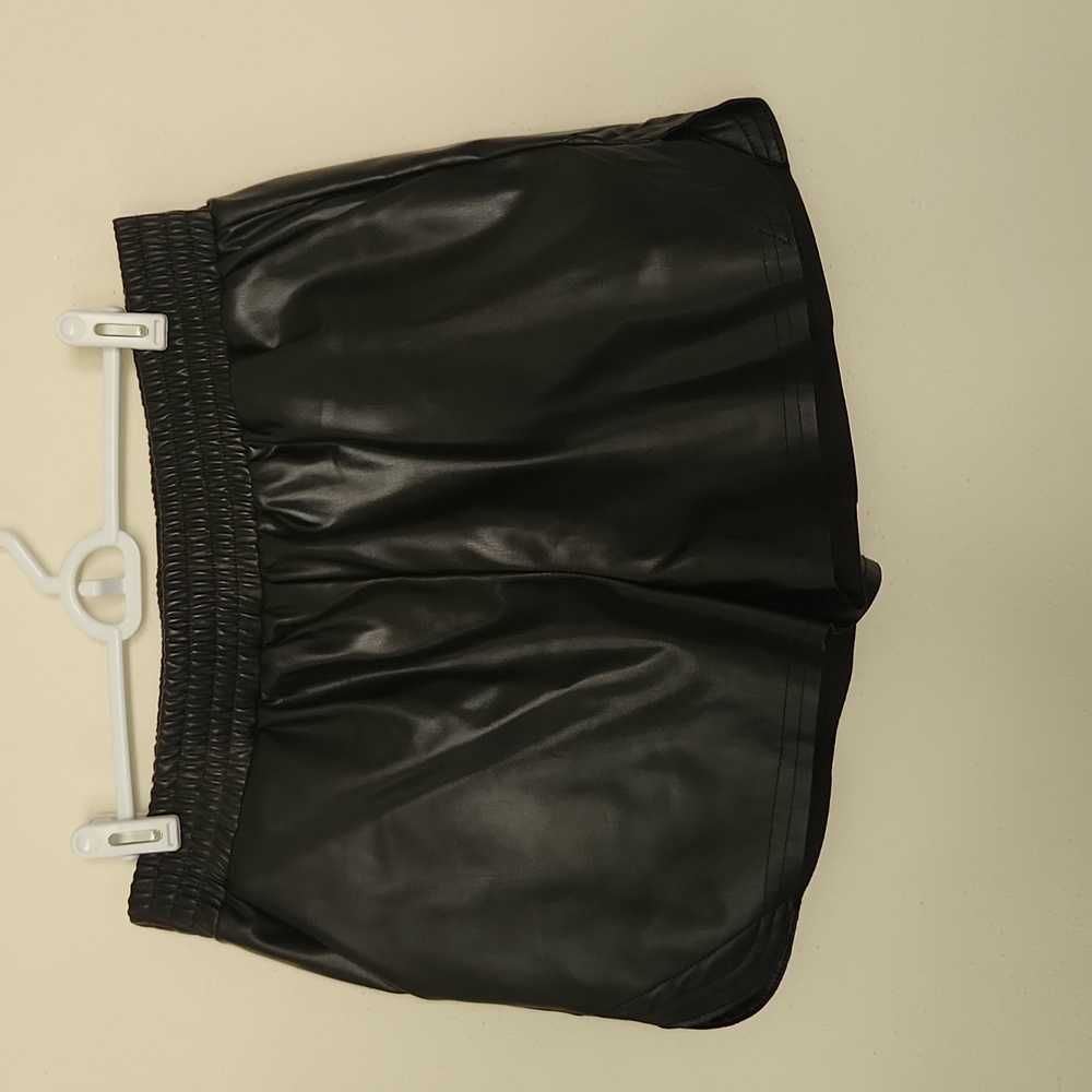 Black Faux Leather